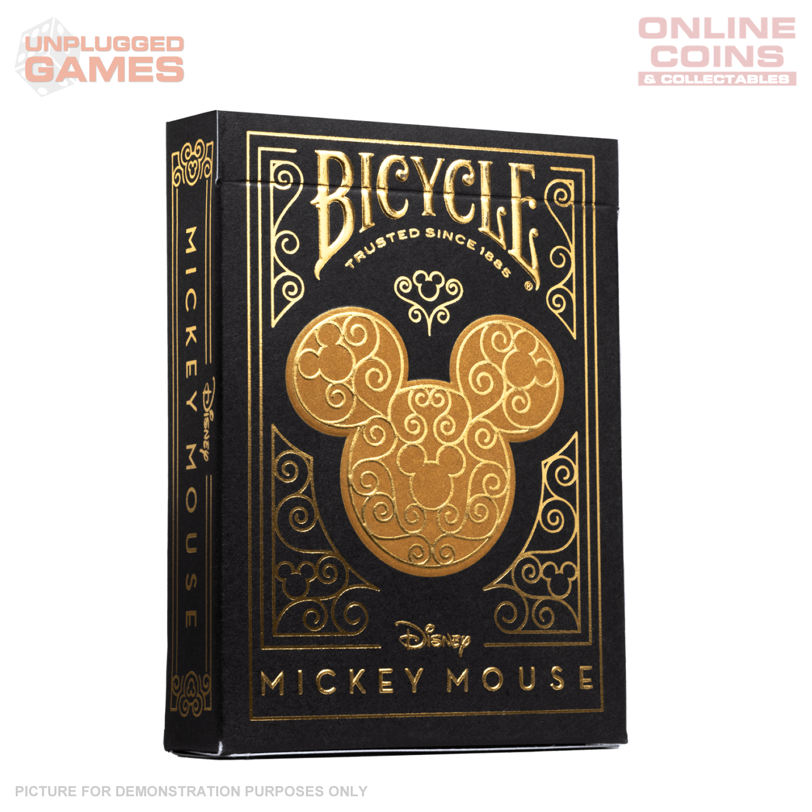 Bicycle Disney Black & Gold Mickey Playing Cards